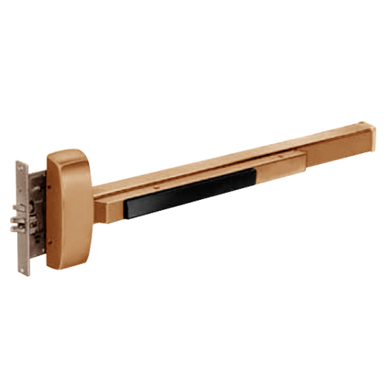 8910J-RHR-10 Sargent 80 Series Exit Only Mortise Lock Exit Device in Satin Bronze