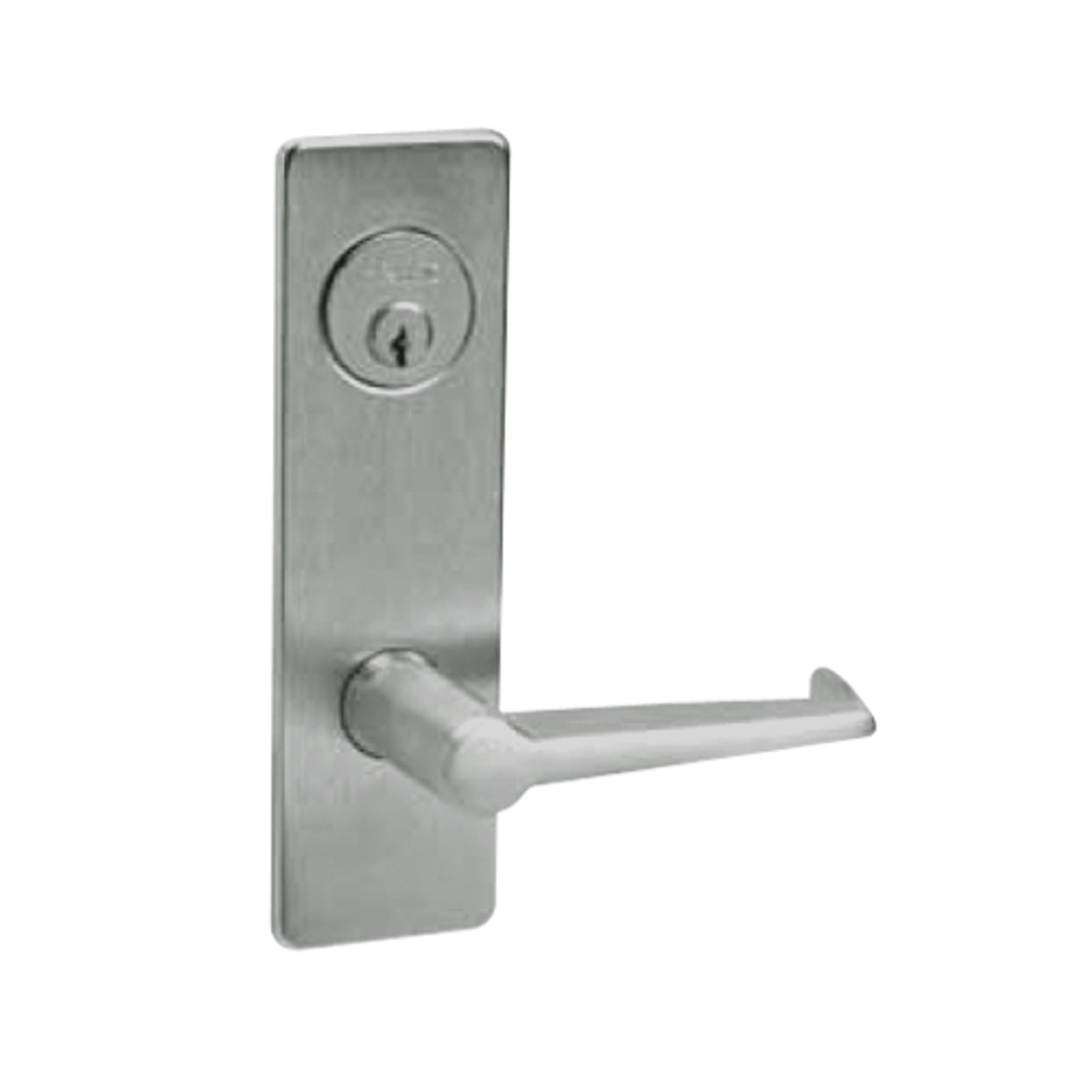 ML2002-ESM-619-LH Corbin Russwin ML2000 Series Mortise Classroom Intruder Locksets with Essex Lever in Satin Nickel