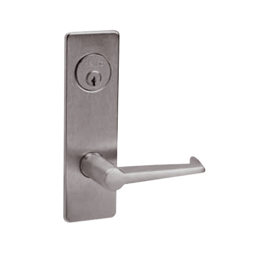 ML2002-ESM-630-LH Corbin Russwin ML2000 Series Mortise Classroom Intruder Locksets with Essex Lever in Satin Stainless