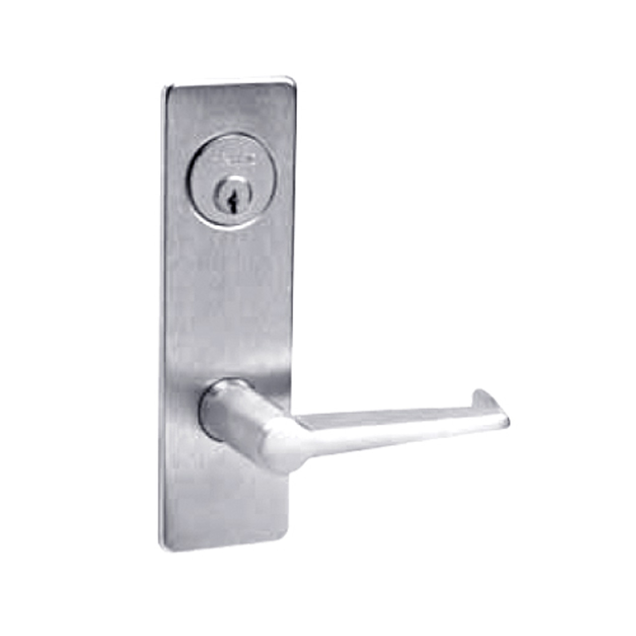 ML2048-ESM-625-LH Corbin Russwin ML2000 Series Mortise Entrance Locksets with Essex Lever and Deadbolt in Bright Chrome