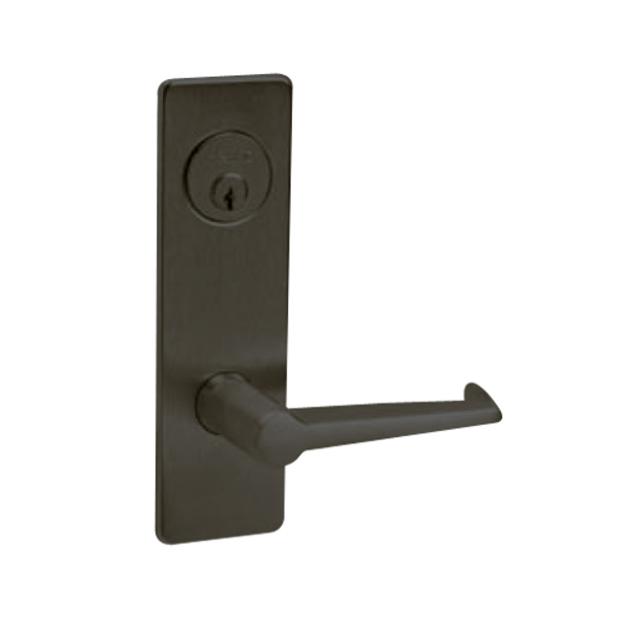 ML2065-ESM-613-LH Corbin Russwin ML2000 Series Mortise Dormitory Locksets with Essex Lever and Deadbolt in Oil Rubbed Bronze