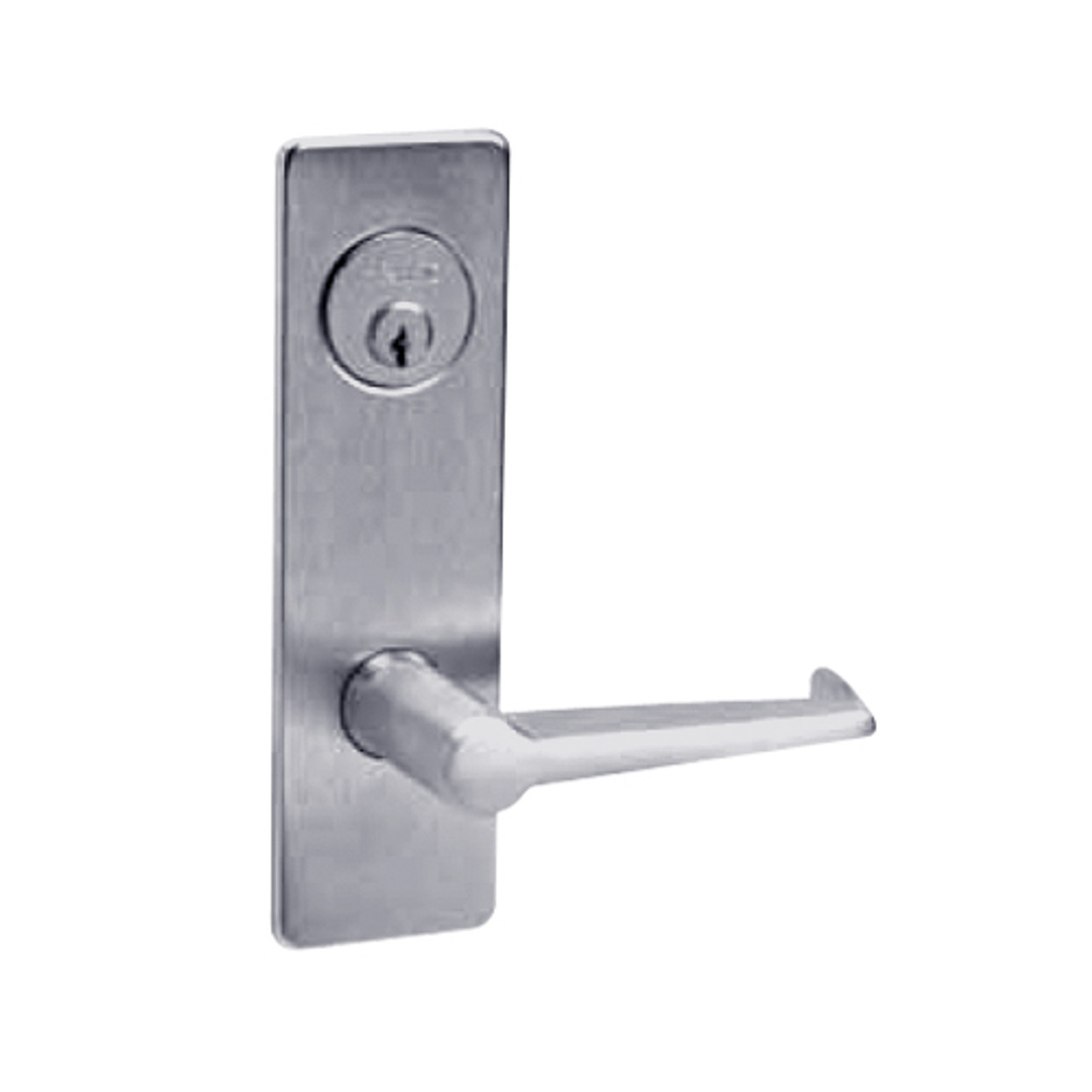 ML2059-ESM-626-LH Corbin Russwin ML2000 Series Mortise Security Storeroom Locksets with Essex Lever and Deadbolt in Satin Chrome