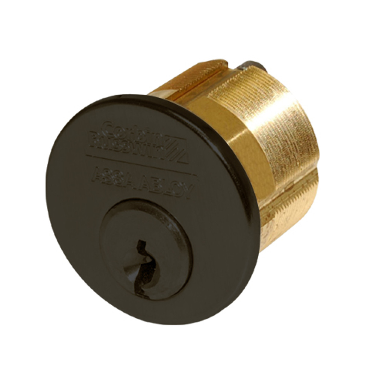 CR1000-112-A01-6-D1-613 Corbin Conventional Mortise Cylinder for Mortise Lock and DL3000 Deadlocks with Cloverleaf Cam in Oil Rubbed Bronze Finish