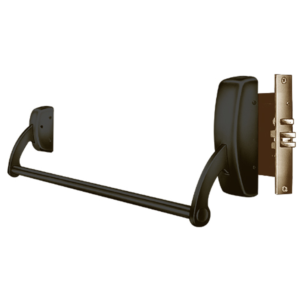 9910-LHR-10B Sargent 90 Series Exit Only Mortise Lock Exit Device in Oil Rubbed Bronze