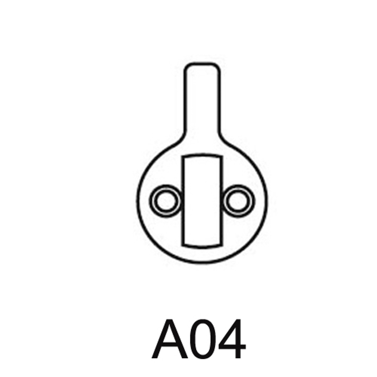 CR1000-114-A04-6-59A1-626 Corbin Conventional Mortise Cylinder for Mortise Lock and DL3000 Deadlocks with DL4000 Deadlock Cam in Satin Chrome