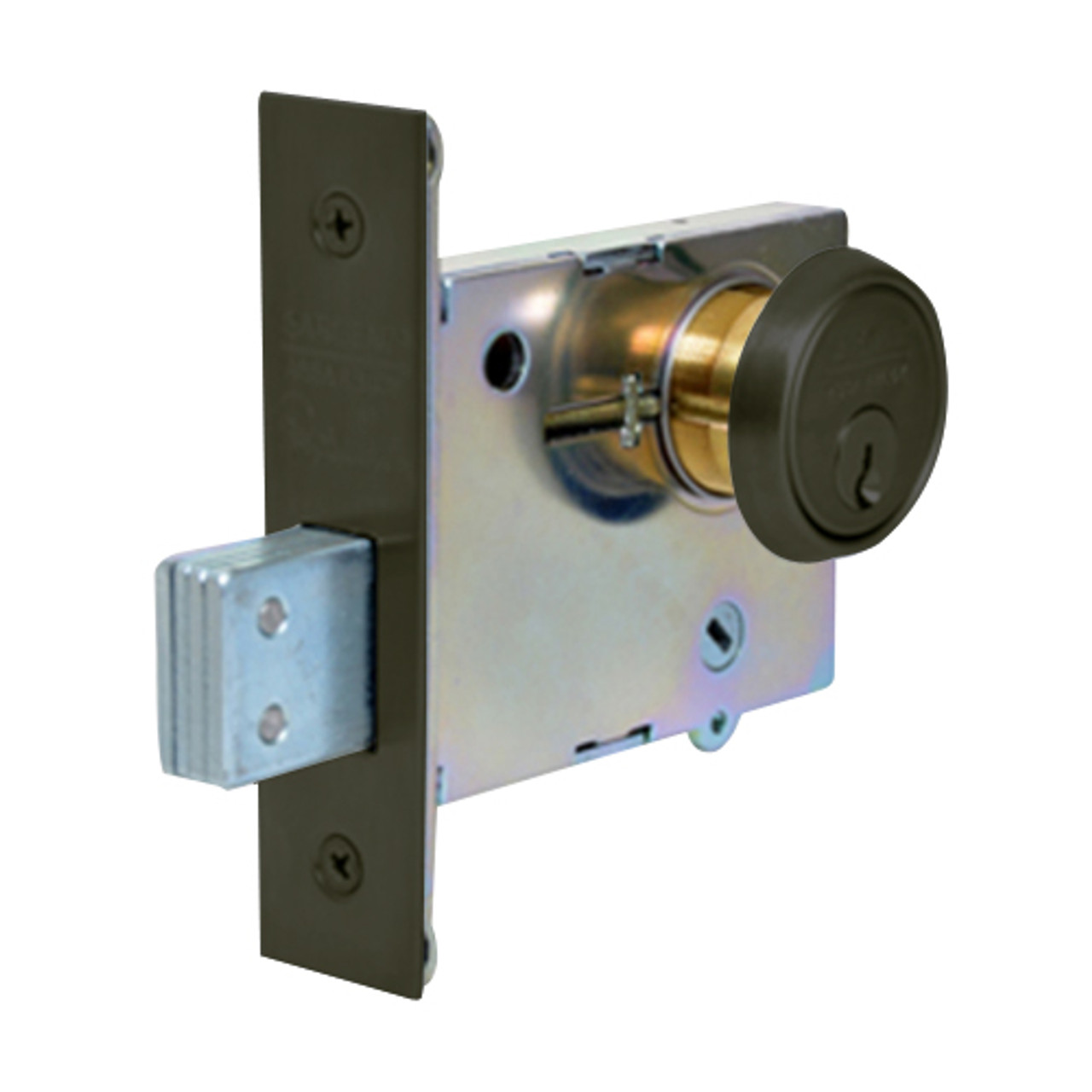 4874-10B Sargent 4870 Series Double Cylinder Mortise Deadlock in Oil Rubbed Bronze