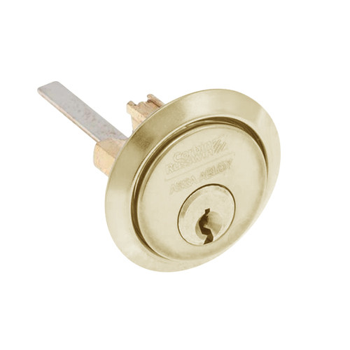 CR3000-200-6-59A1-606 Corbin Russwin Conventional Rim Cylinder in Satin Brass Finish