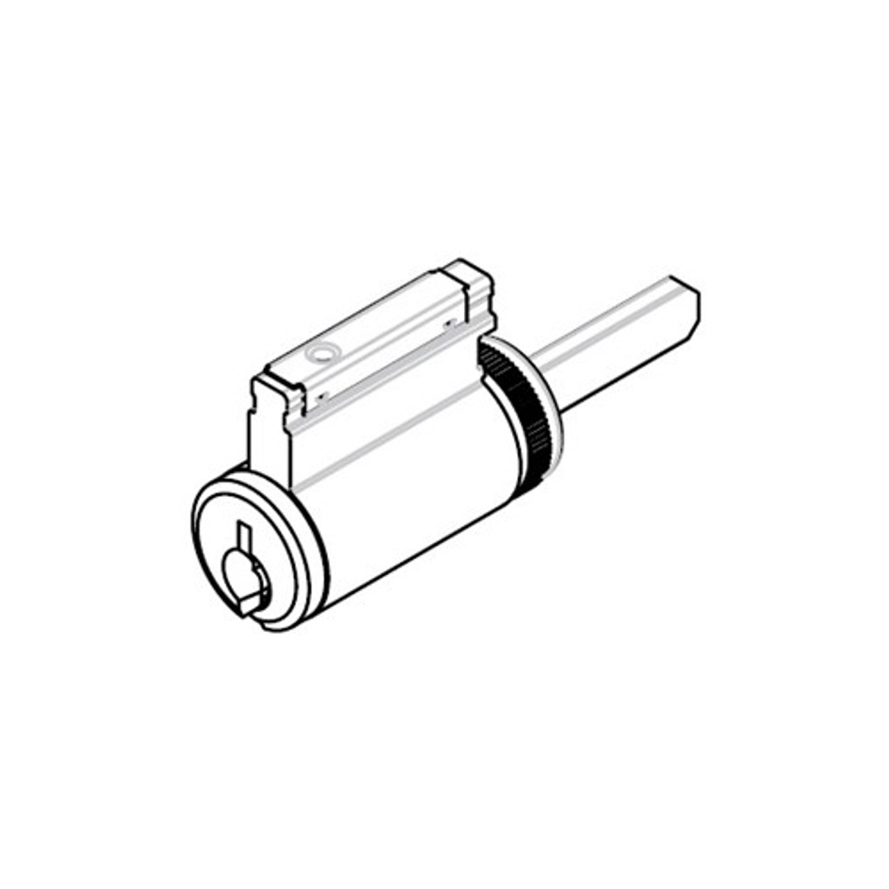 CR2000-033-H3-626 Corbin Russwin Conventional Key in Lever Cylinder in Satin Chrome