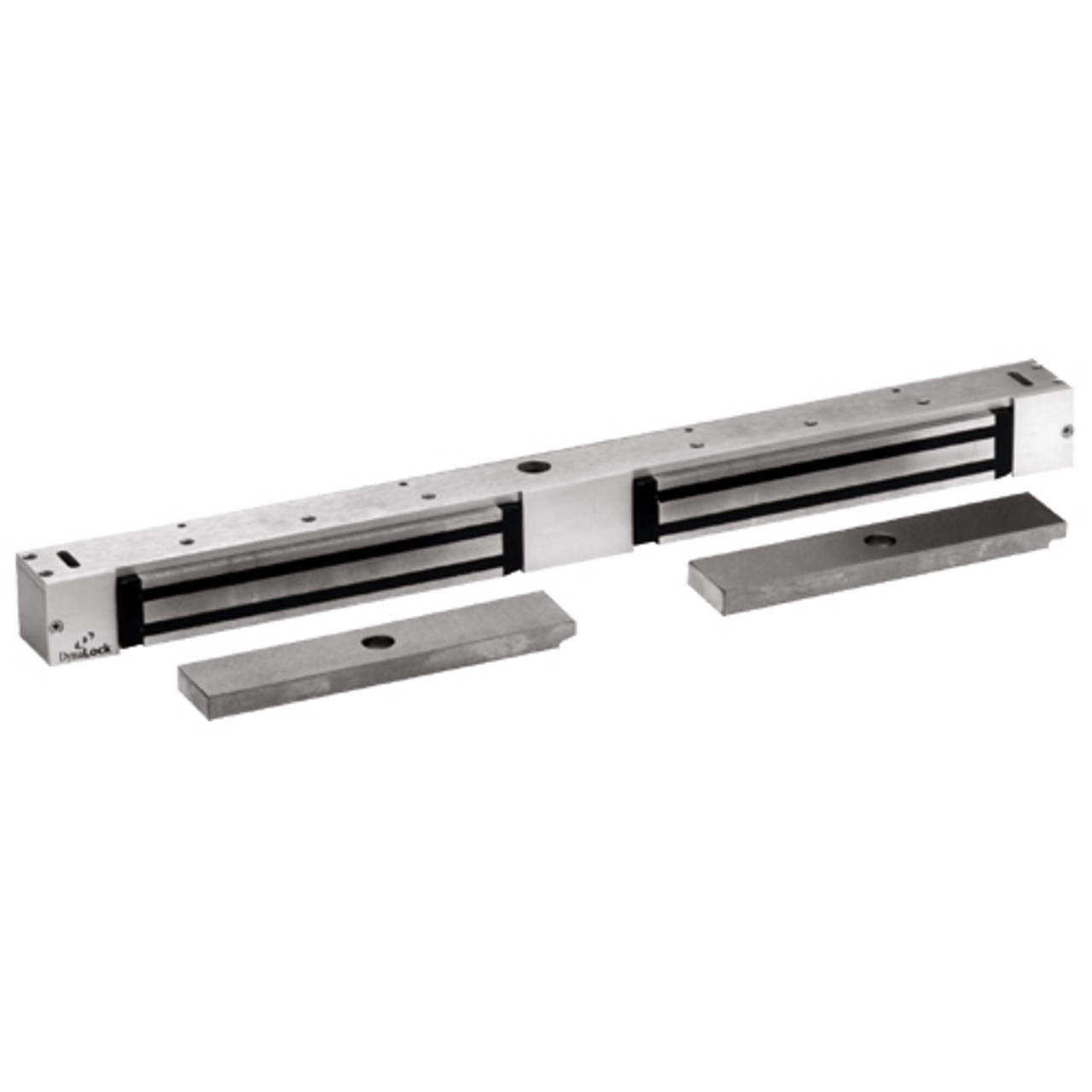 2268-20-US28-DSM2 DynaLock 2268 Series Double Classic Low Profile Electromagnetic Lock for Outswing Door with DSM in Satin Aluminum
