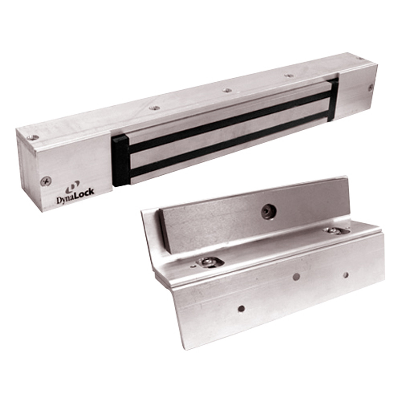 2268-TJ10-US28-ATS DynaLock 2268 Series Single Classic Low Profile Electromagnetic Lock for Inswing Door with ATS in Satin Aluminum