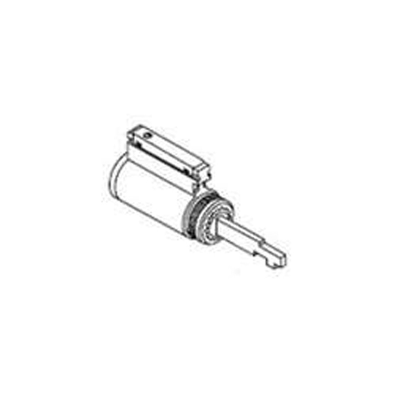 CR2000-038-59D2-626 Corbin Russwin Conventional Key in Lever Cylinder in Satin Chrome