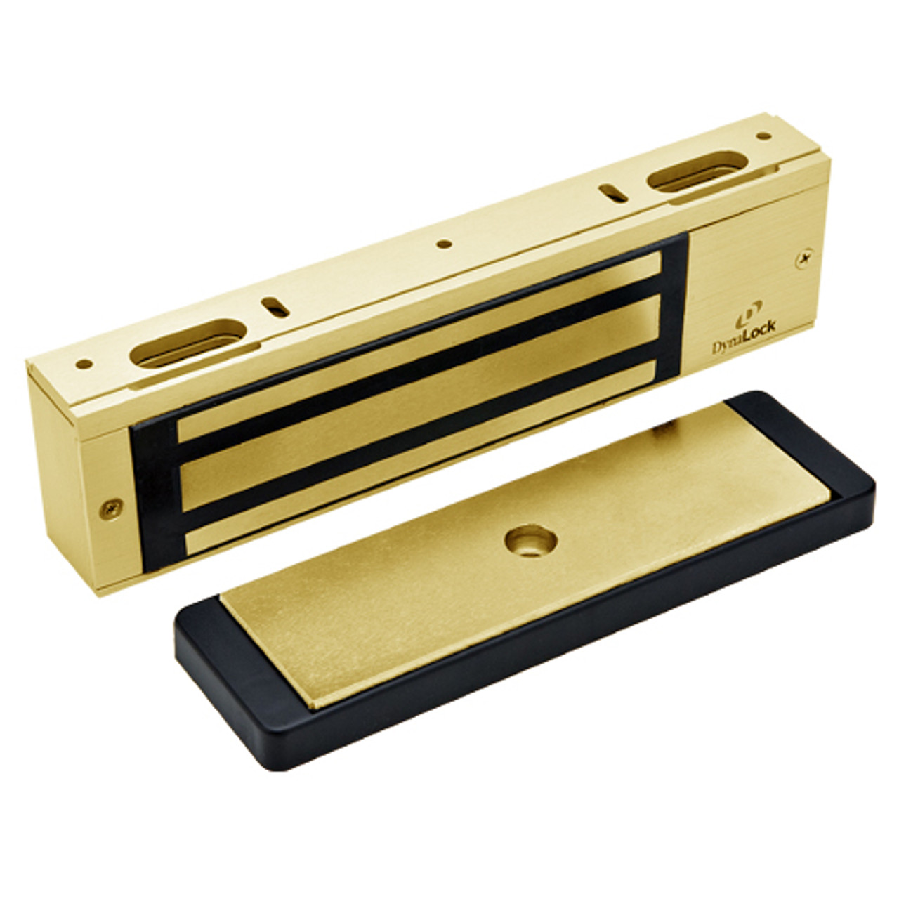 3000TJ30-US3-VOP DynaLock 3000 Series 1500 LBs Single Electromagnetic Lock for Inswing Door with Value Option Package in Bright Brass