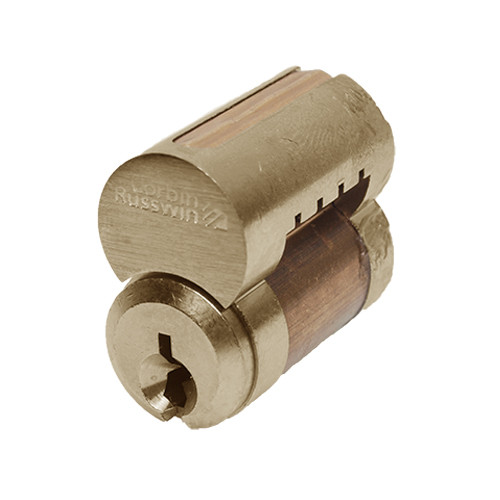 CR8000-59D1-606 Corbin 8000 Series 6 Pin Interchangeable Core in Satin Brass Finish