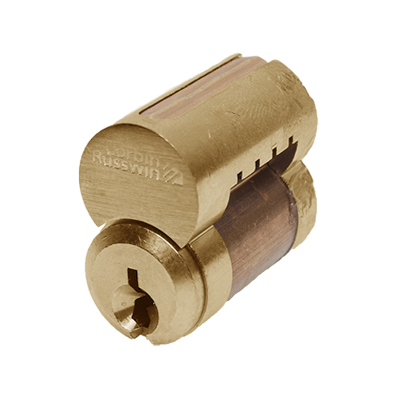 CR8000-D1-605 Corbin 8000 Series 6 Pin Interchangeable Core in Bright Brass Finish