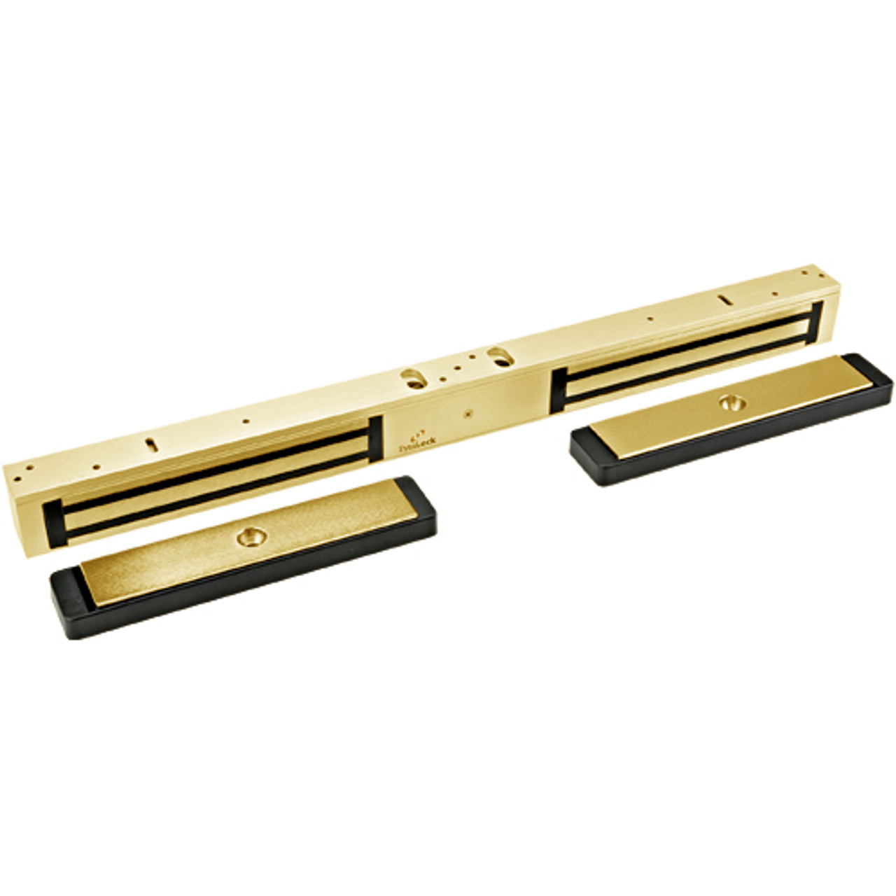 2282-US3 DynaLock 2280 Series Double SlimLine Electromagnetic Lock for Outswing Door in Bright Brass