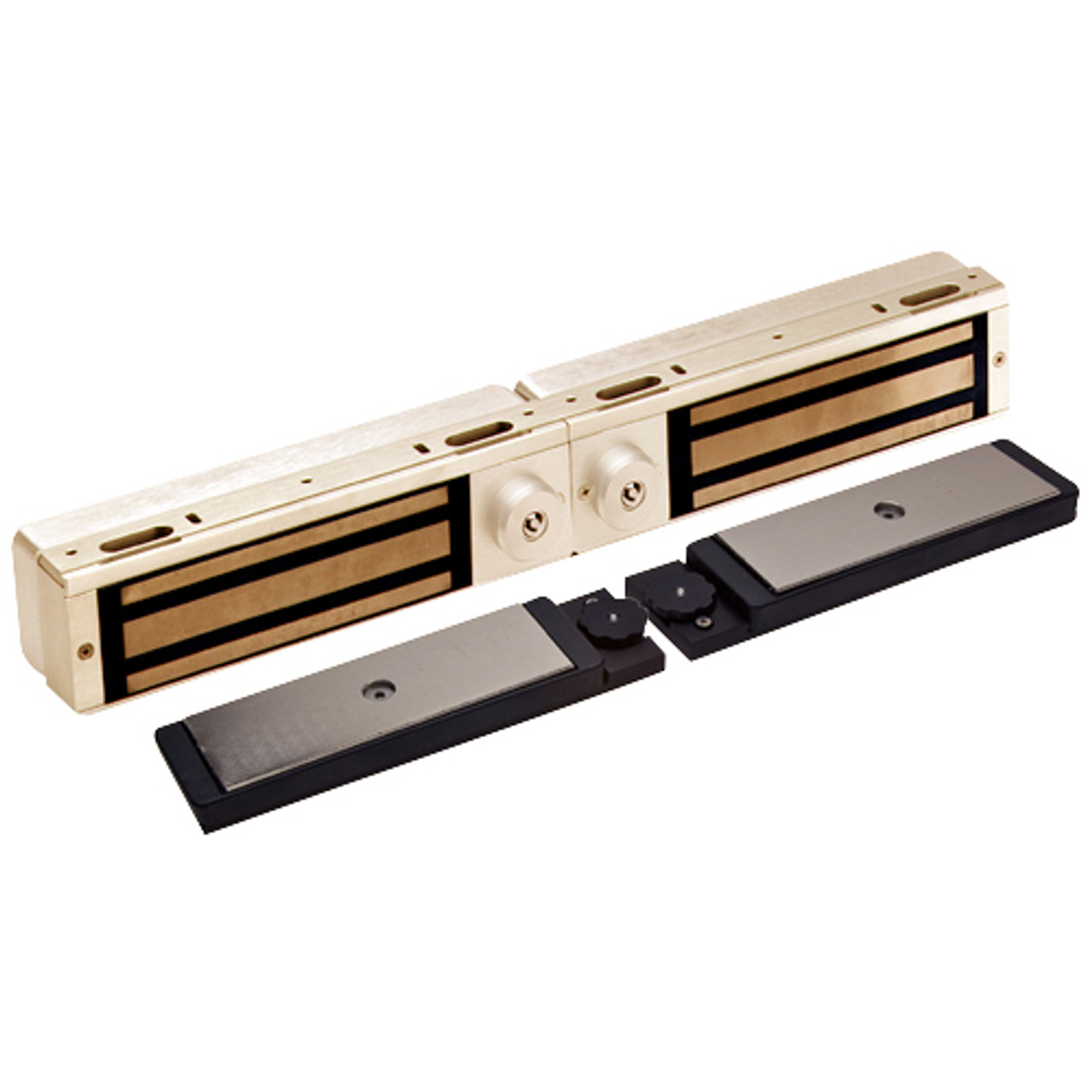 3121C-BMP-US10 DynaLock 3101C Series Delay Egress Electromagnetic Lock for Double Outswing Door with BPM in Satin Bronze