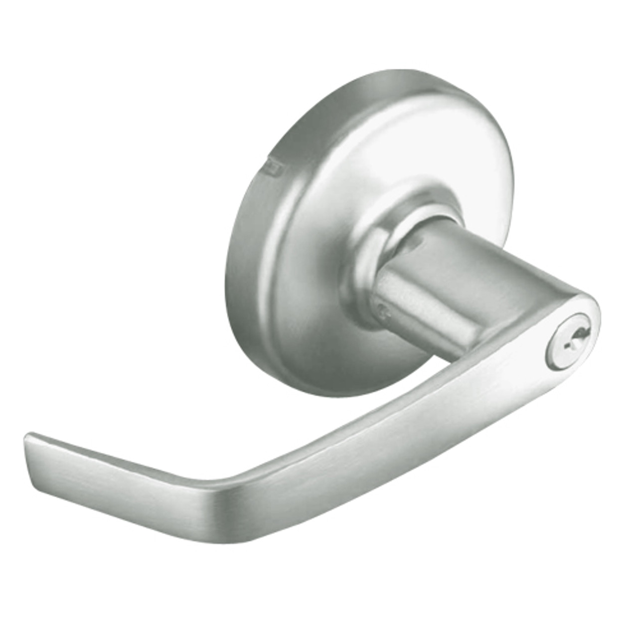 CL3152-NZD-618 Corbin CL3100 Series Vandal Resistant Classroom Intruder Cylindrical Locksets with Newport Lever in Bright Nickel Plated Finish