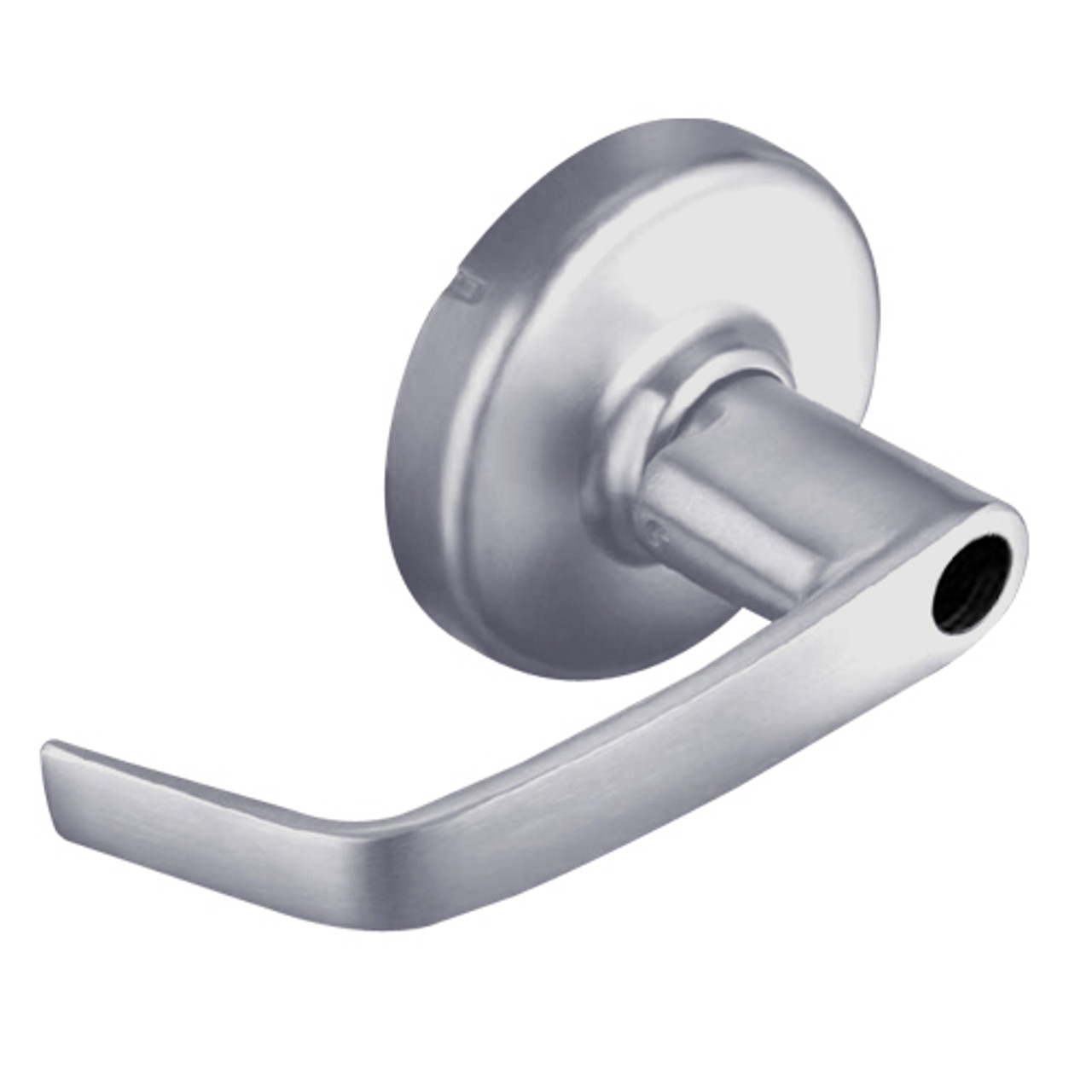 CL3155-NZD-626-LC Corbin CL3100 Series Vandal Resistant Less Cylinder Classroom Cylindrical Locksets with Newport Lever in Satin Chrome Finish