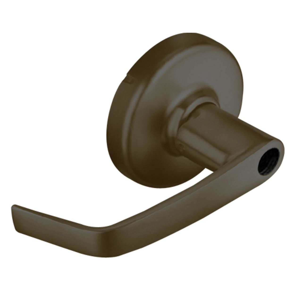 CL3161-NZD-613-LC Corbin CL3100 Series Vandal Resistant Less Cylinder Entrance Cylindrical Locksets with Newport Lever in Oil Rubbed Bronze Finish