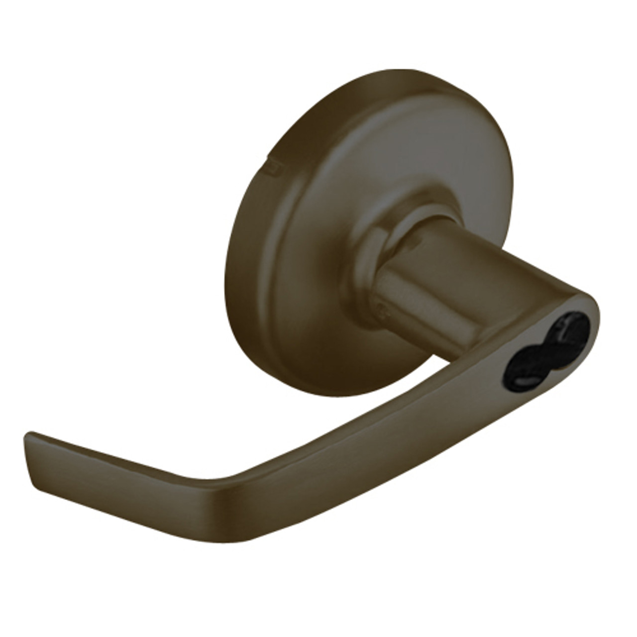 CL3155-NZD-613-CL6 Corbin CL3100 Series Vandal Resistant 6-Pin Less IC Core Classroom Cylindrical Locksets with Newport Lever in Oil Rubbed Bronze Finish