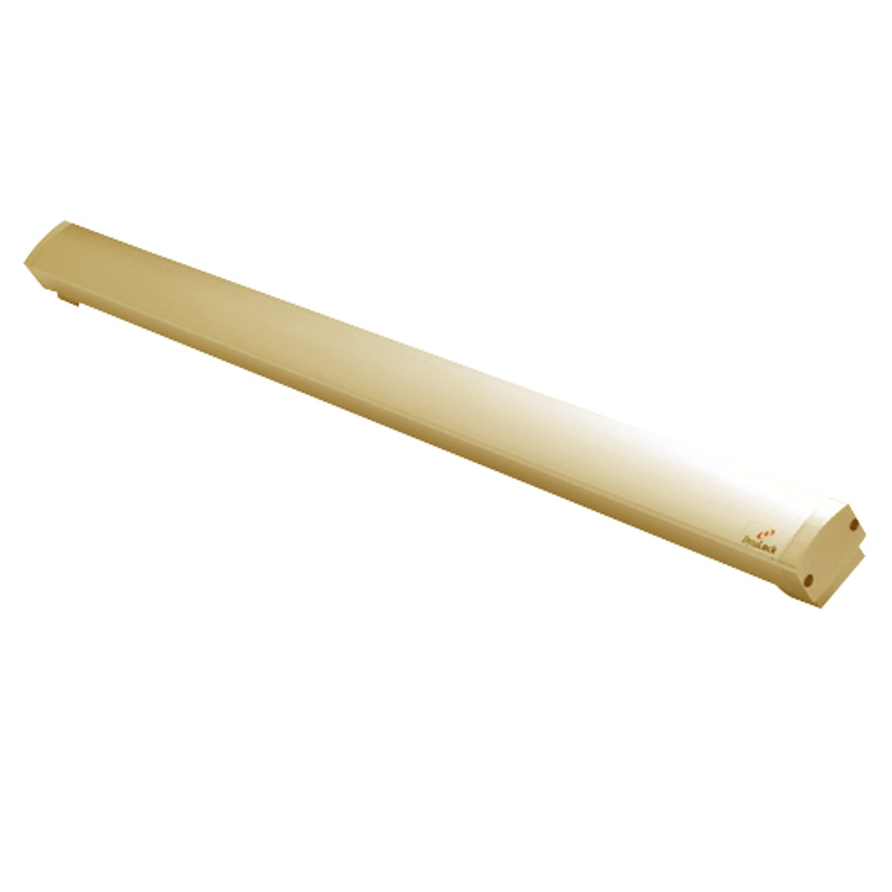 6451-42-TSB-US4 DynaLock 6451 Series Exit Sensor Bar for 42 inch Door with Securitron TSB Mounting Pads in Satin Brass