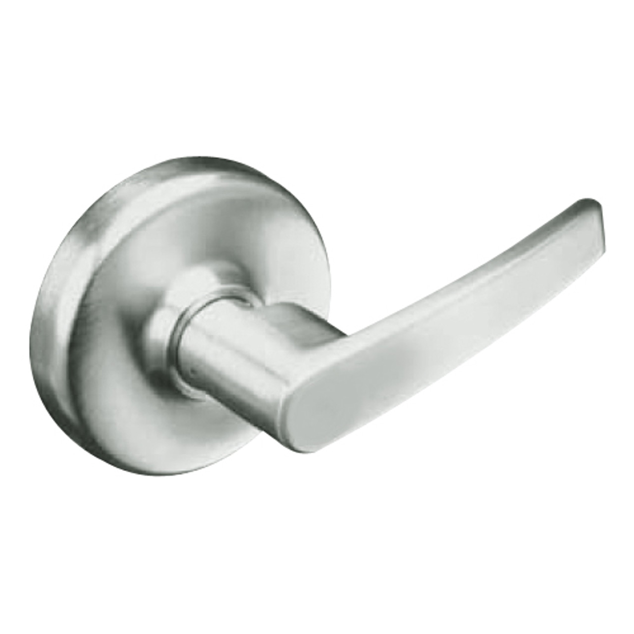 CL3110-AZD-618 Corbin CL3100 Series Vandal Resistant Passage Cylindrical Locksets with Armstrong Lever in Bright Nickel Plated Finish