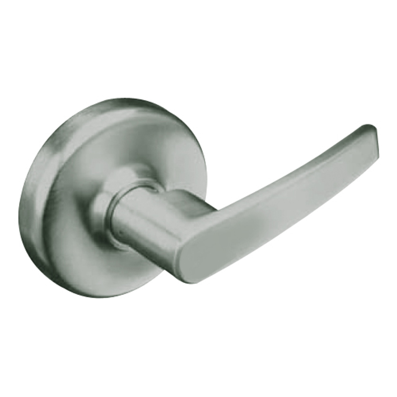 CL3150-AZD-619 Corbin CL3100 Series Vandal Resistant Half Dummy Cylindrical Locksets with Armstrong Lever in Satin Nickel Plated Finish