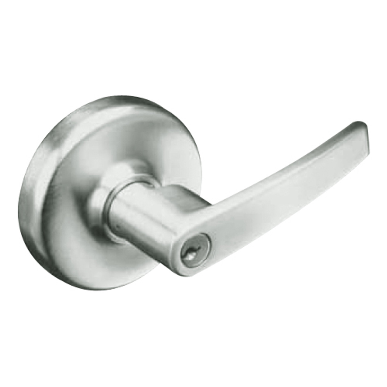 CL3157-AZD-618 Corbin CL3100 Series Vandal Resistant Storeroom Cylindrical Locksets with Armstrong Lever in Bright Nickel Plated Finish