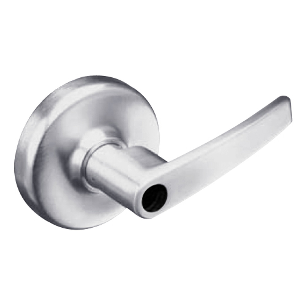 CL3157-AZD-626-LC Corbin CL3100 Series Vandal Resistant Less Cylinder Storeroom Cylindrical Locksets with Armstrong Lever in Satin Chrome Finish