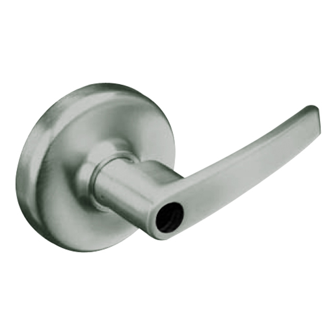 CL3157-AZD-619-LC Corbin CL3100 Series Vandal Resistant Less Cylinder Storeroom Cylindrical Locksets with Armstrong Lever in Satin Nickel Plated Finish