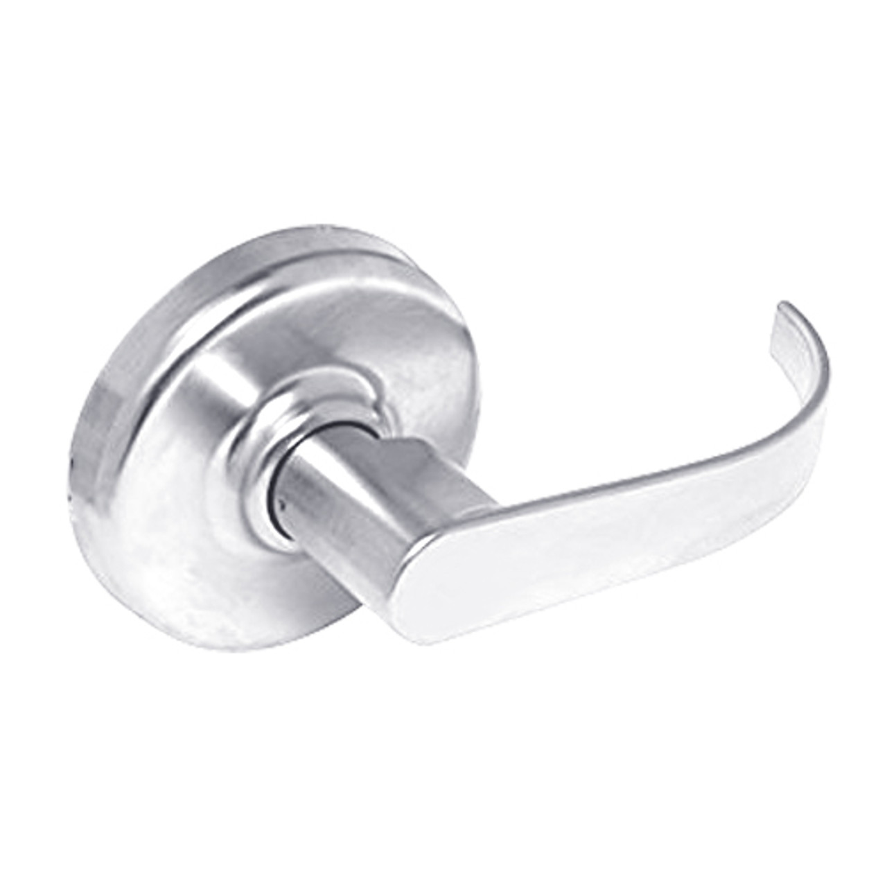 CL3110-PZD-625 Corbin CL3100 Series Vandal Resistant Passage Cylindrical Locksets with Princeton Lever in Bright Chrome Finish