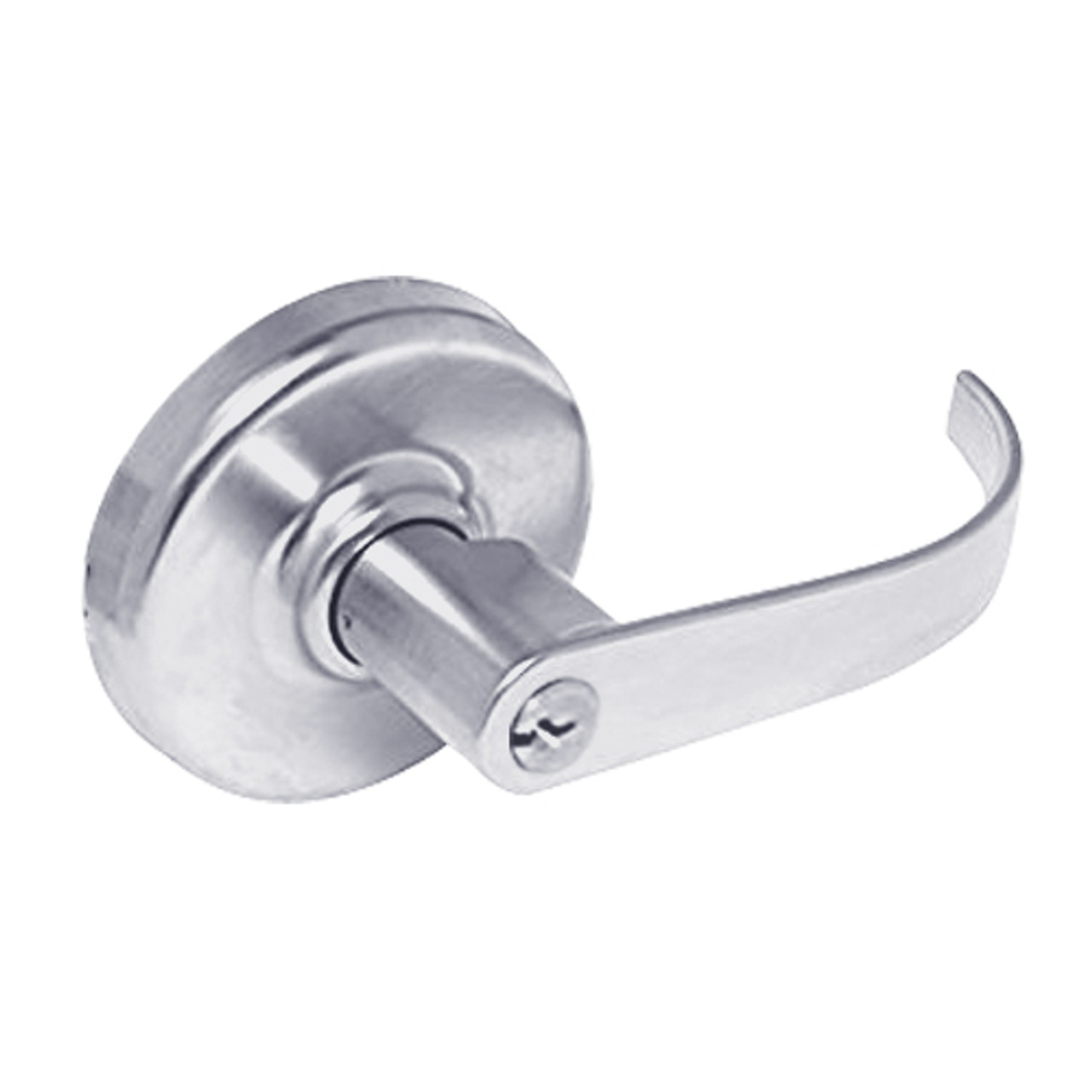 CL3155-PZD-626 Corbin CL3100 Series Vandal Resistant Classroom Cylindrical Locksets with Princeton Lever in Satin Chrome Finish
