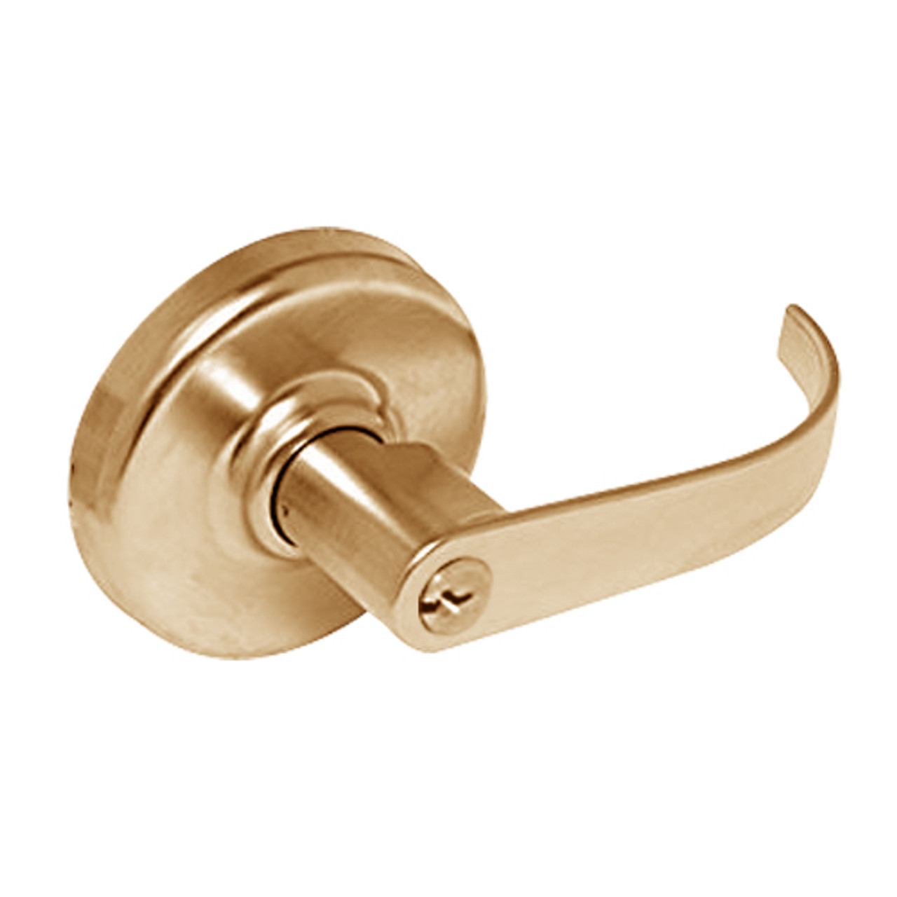 CL3172-PZD-612 Corbin CL3100 Series Vandal Resistant Public Toilet Locksets with Princeton Lever in Satin Bronze Finish