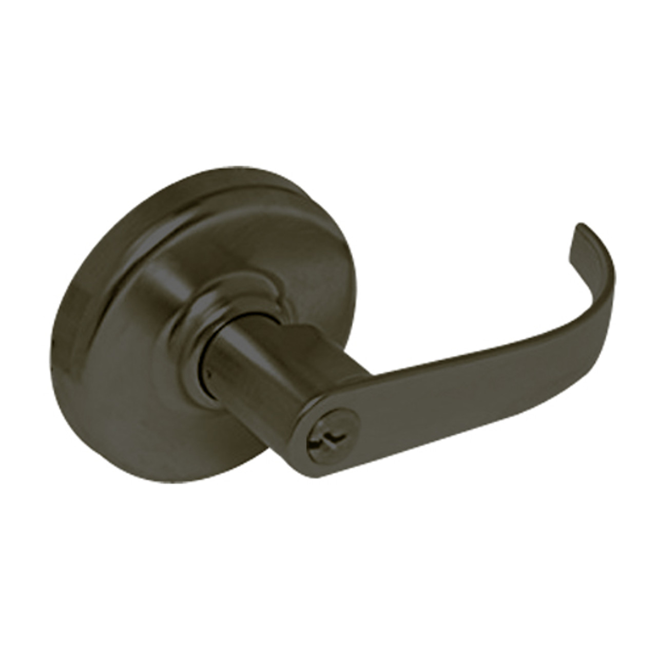 CL3172-PZD-613 Corbin CL3100 Series Vandal Resistant Public Toilet Locksets with Princeton Lever in Oil Rubbed Bronze Finish