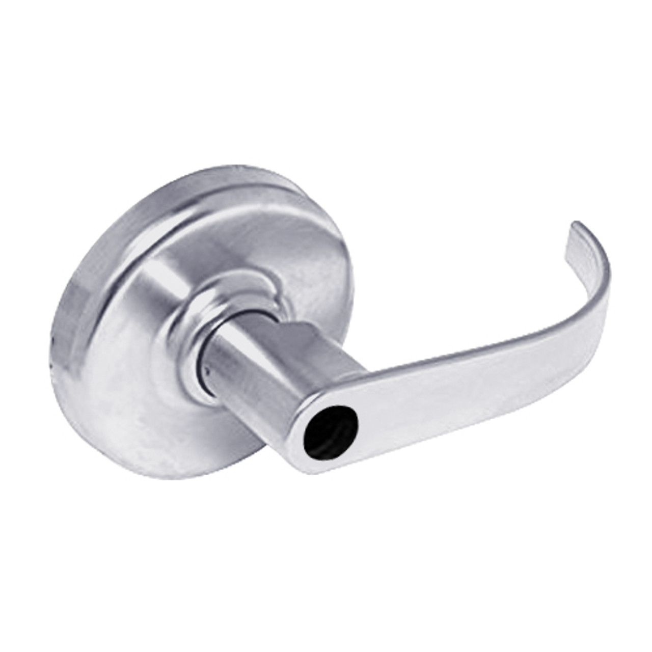 CL3157-PZD-626-LC Corbin CL3100 Series Vandal Resistant Less Cylinder Storeroom Cylindrical Locksets with Princeton Lever in Satin Chrome Finish