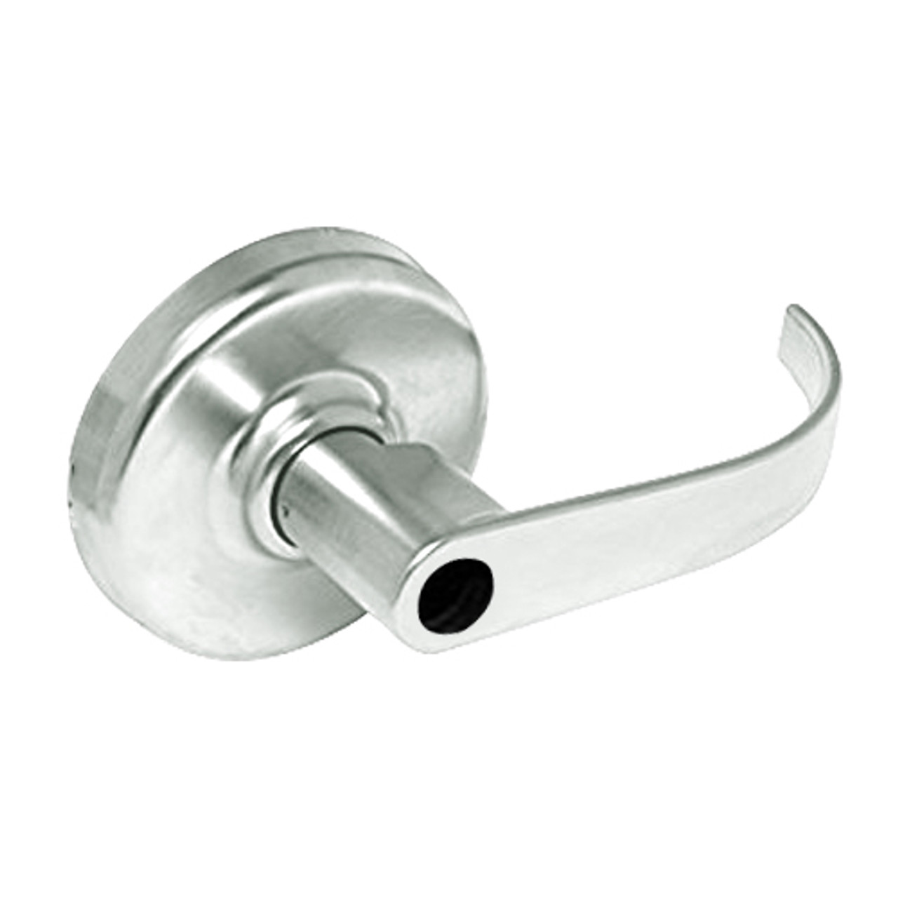 CL3157-PZD-618-LC Corbin CL3100 Series Vandal Resistant Less Cylinder Storeroom Cylindrical Locksets with Princeton Lever in Bright Nickel Plated Finish