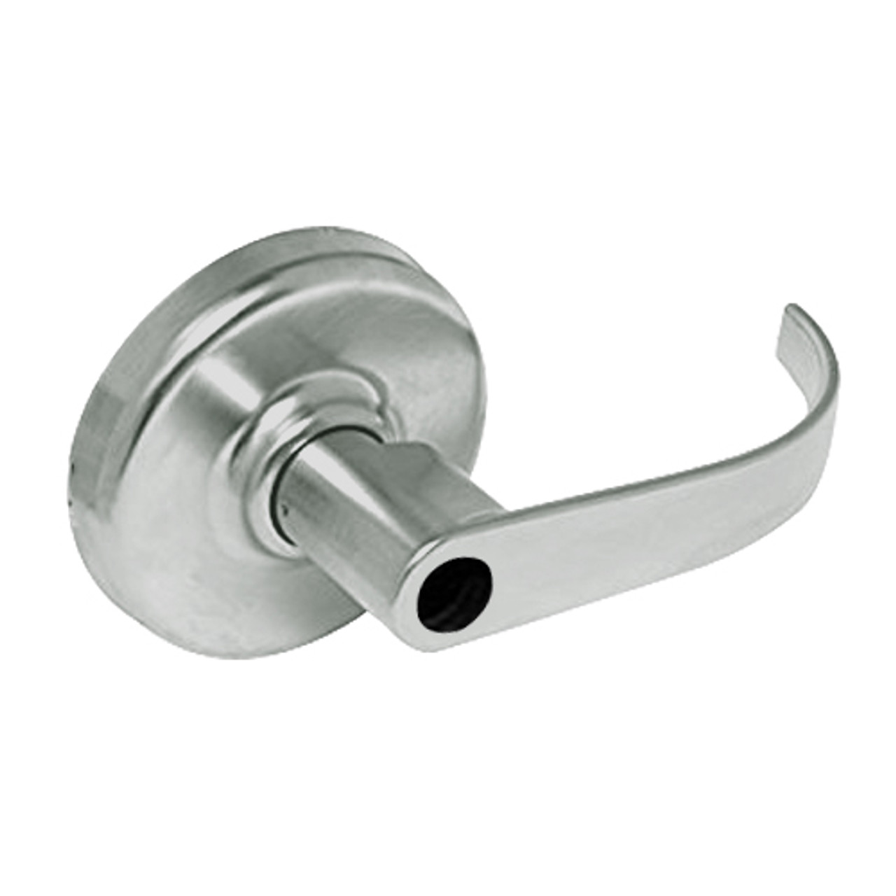 CL3157-PZD-619-LC Corbin CL3100 Series Vandal Resistant Less Cylinder Storeroom Cylindrical Locksets with Princeton Lever in Satin Nickel Plated Finish