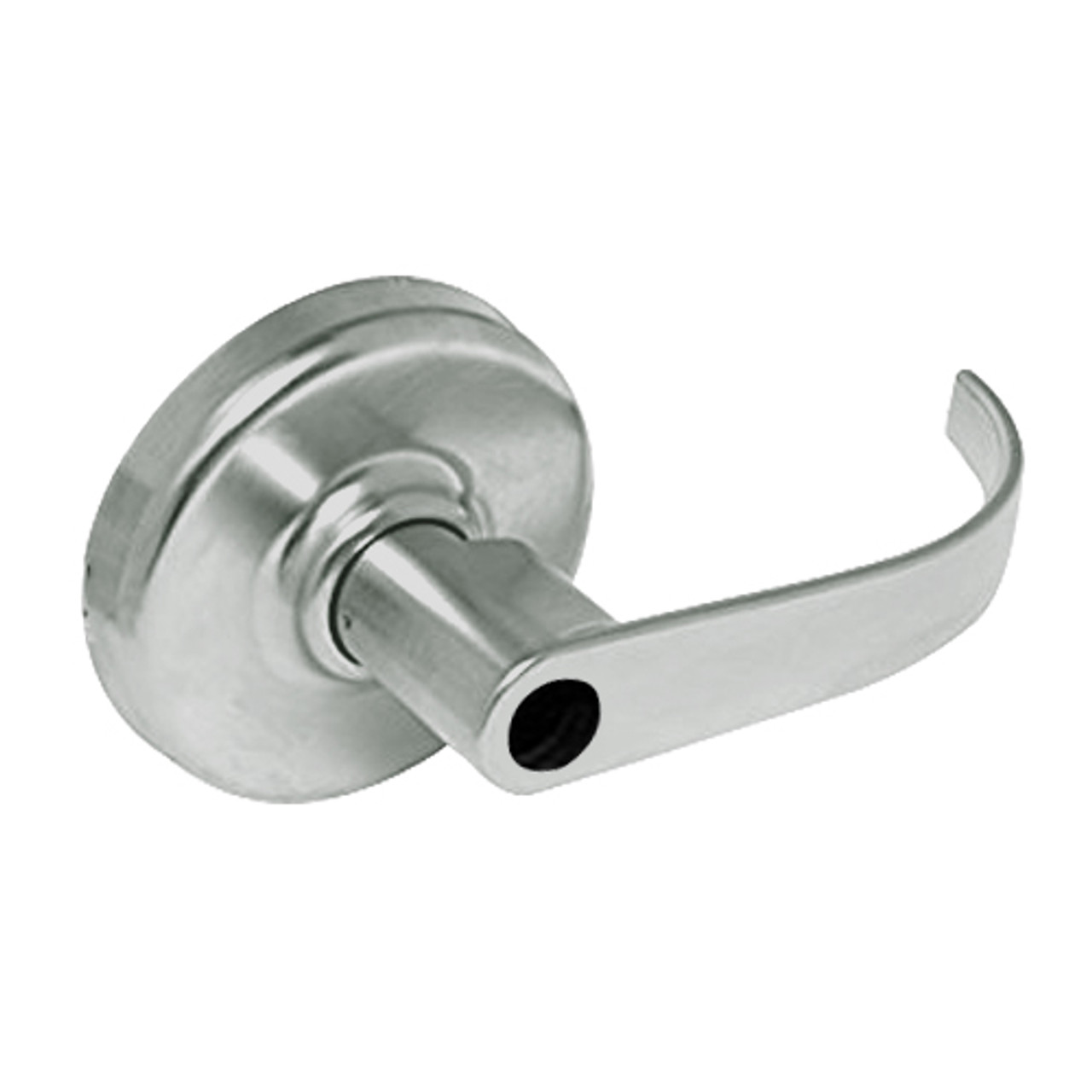 CL3161-PZD-619-LC Corbin CL3100 Series Vandal Resistant Less Cylinder Entrance Cylindrical Locksets with Princeton Lever in Satin Nickel Plated Finish