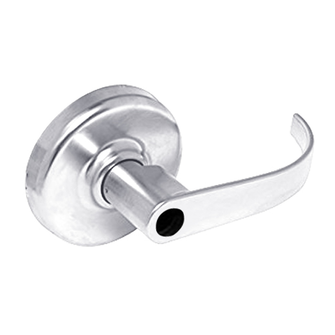 CL3132-PZD-625-LC Corbin CL3100 Series Vandal Resistant Less Cylinder Institution Cylindrical Locksets with Princeton Lever in Bright Chrome Finish