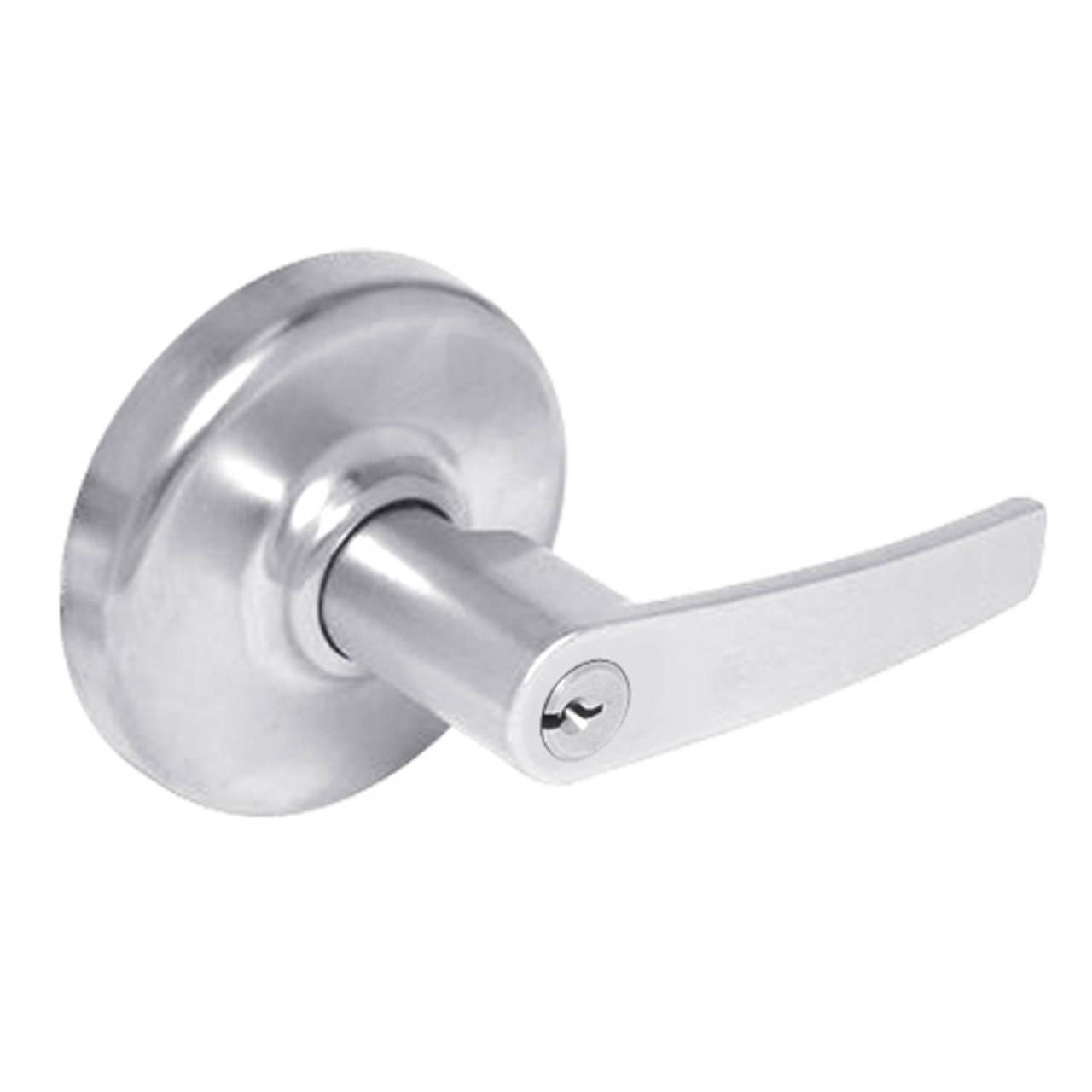 CL3359-AZD-625 Corbin CL3300 Series Extra Heavy Duty Storeroom or Public Restroom Cylindrical Locksets with Armstrong Lever in Bright Chrome Finish