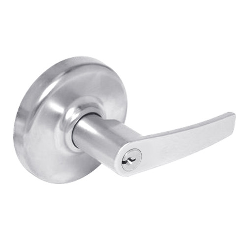 CL3393-AZD-625 Corbin CL3300 Series Extra Heavy Duty Service Station Cylindrical Locksets with Armstrong Lever in Bright Chrome Finish