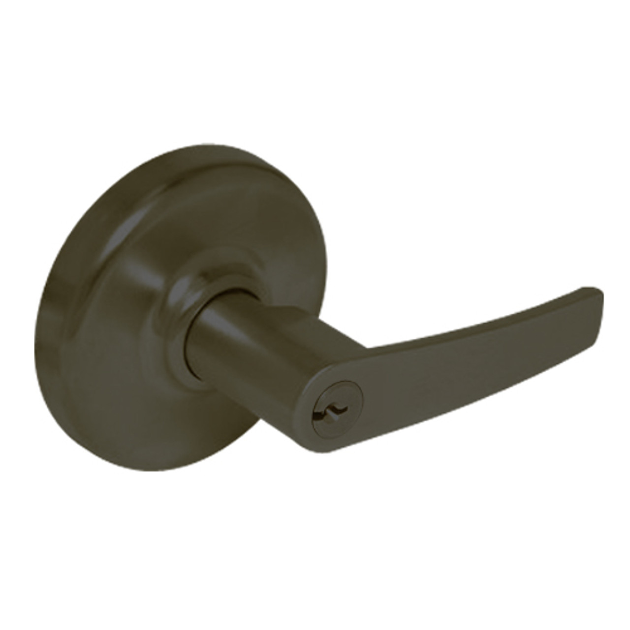 CL3381-AZD-613 Corbin CL3300 Series Extra Heavy Duty Keyed with Blank Plate Cylindrical Locksets with Armstrong Lever in Oil Rubbed Bronze Finish