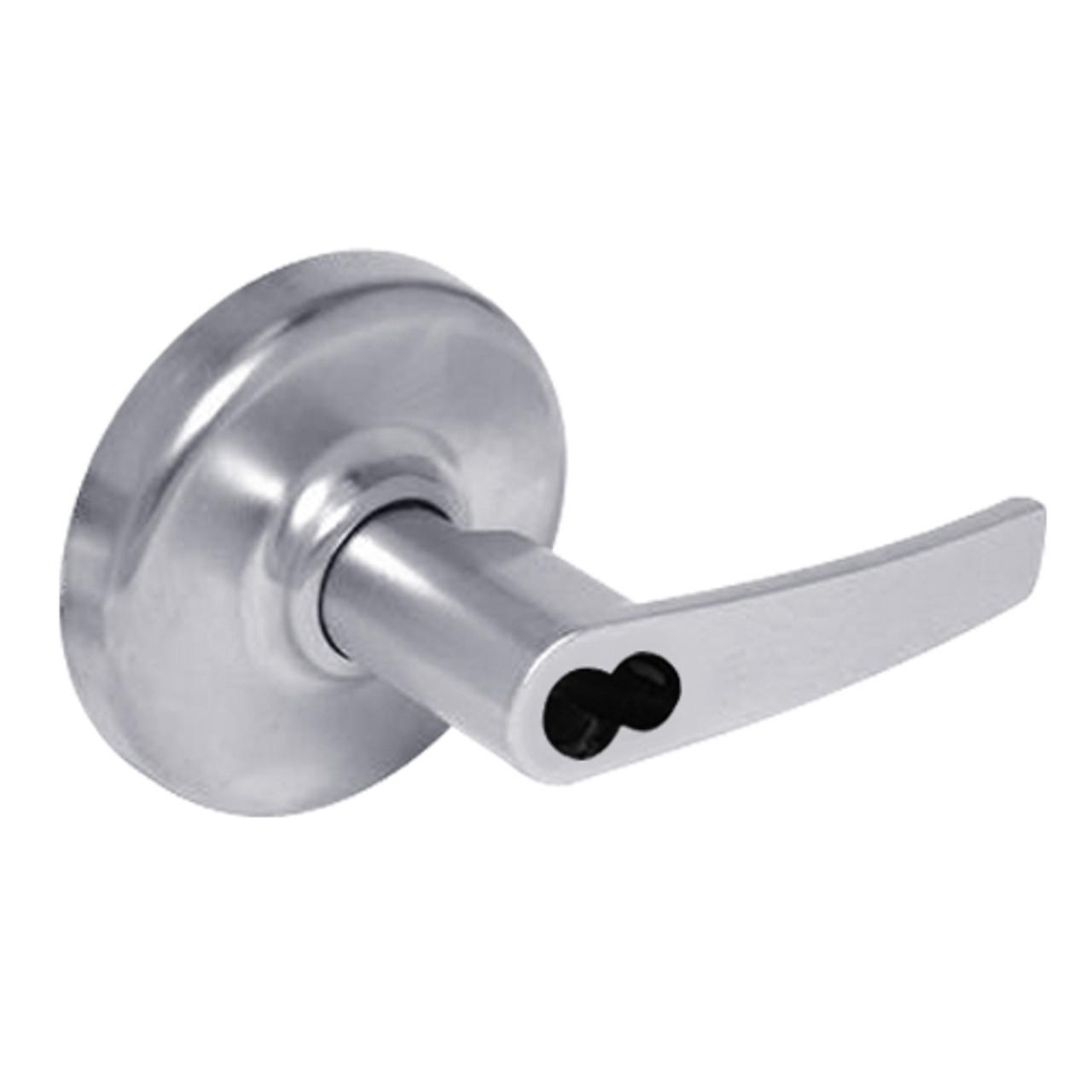 CL3381-AZD-626-CL6 Corbin CL3300 Series IC 6-Pin Less Core Extra Heavy Duty Keyed with Blank Plate Cylindrical Locksets with Armstrong Lever in Satin Chrome Finish