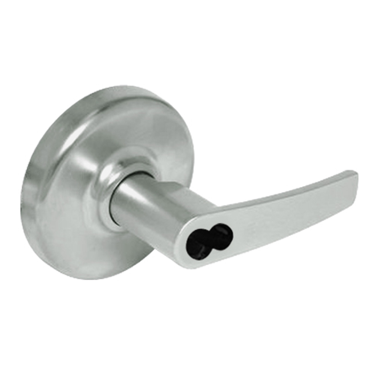 CL3391-AZD-619-CL6 Corbin CL3300 Series IC 6-Pin Less Core Extra Heavy Duty Keyed with Turnpiece Cylindrical Locksets with Armstrong Lever in Satin Nickel Plated Finish