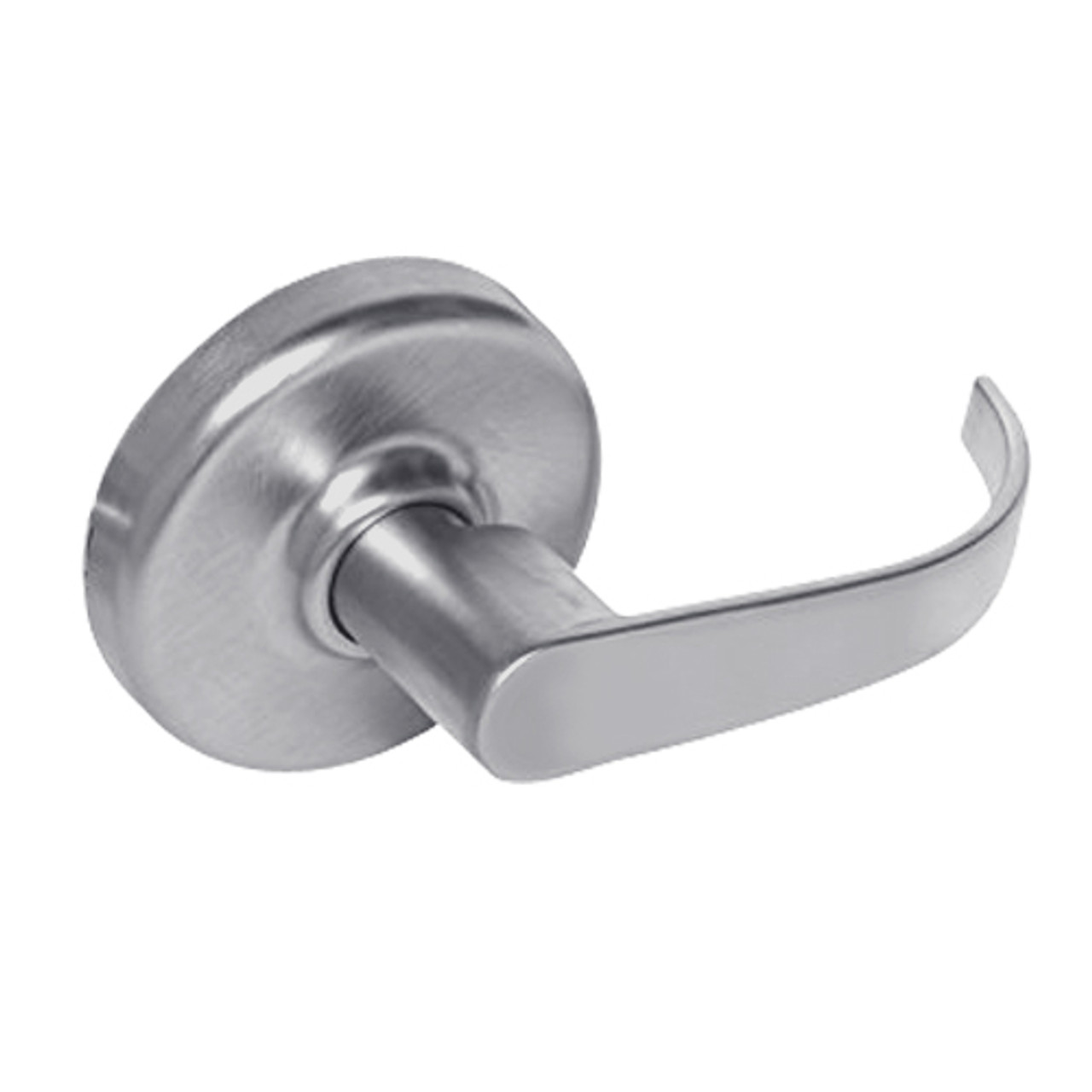 CL3380-PZD-626 Corbin CL3300 Series Extra Heavy Duty Passage with Blank Plate Cylindrical Locksets with Princeton Lever in Satin Chrome Finish