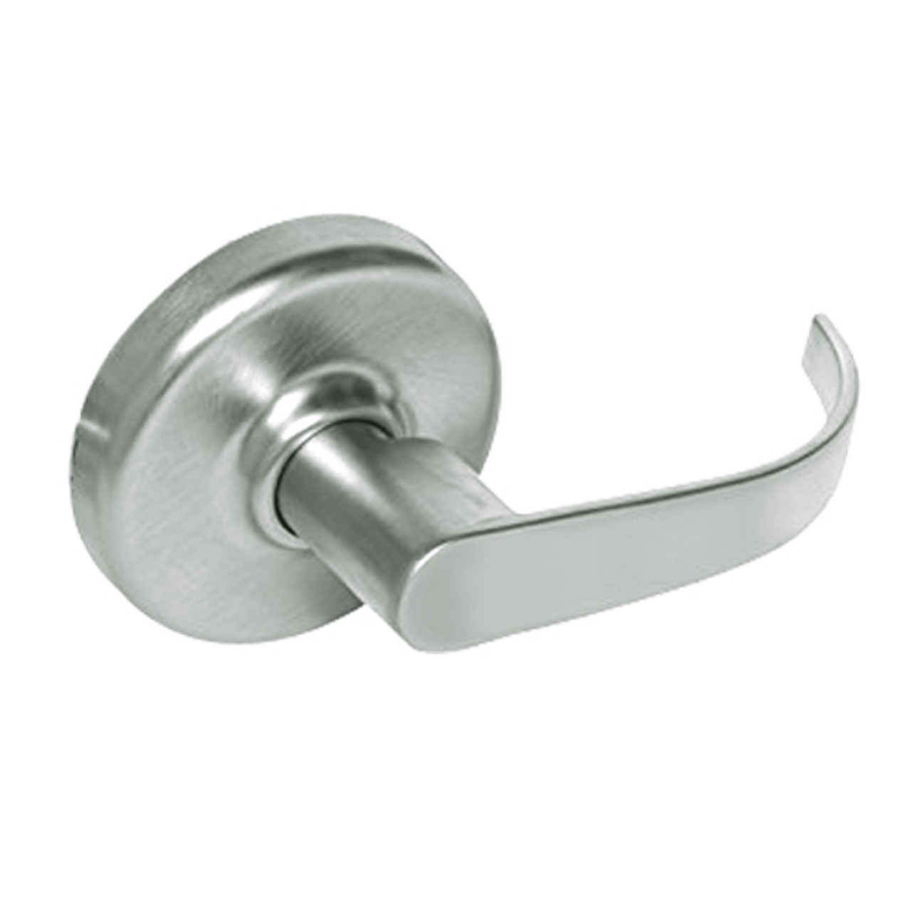 CL3380-PZD-618 Corbin CL3300 Series Extra Heavy Duty Passage with Blank Plate Cylindrical Locksets with Princeton Lever in Bright Nickel Plated Finish