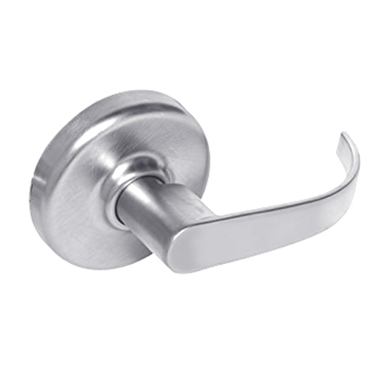 CL3350-PZD-625 Corbin CL3300 Series Extra Heavy Duty Half Dummy Cylindrical Locksets with Princeton Lever in Bright Chrome Finish