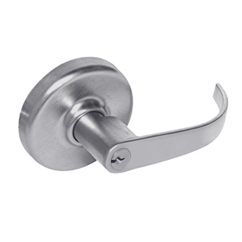 CL3393-PZD-626 Corbin CL3300 Series Extra Heavy Duty Service Station Cylindrical Locksets with Princeton Lever in Satin Chrome Finish