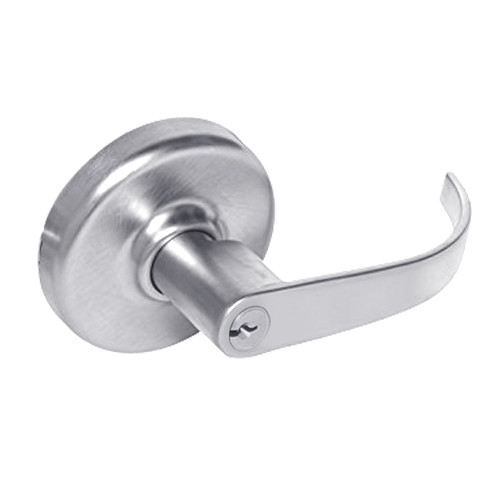 CL3393-PZD-625 Corbin CL3300 Series Extra Heavy Duty Service Station Cylindrical Locksets with Princeton Lever in Bright Chrome Finish