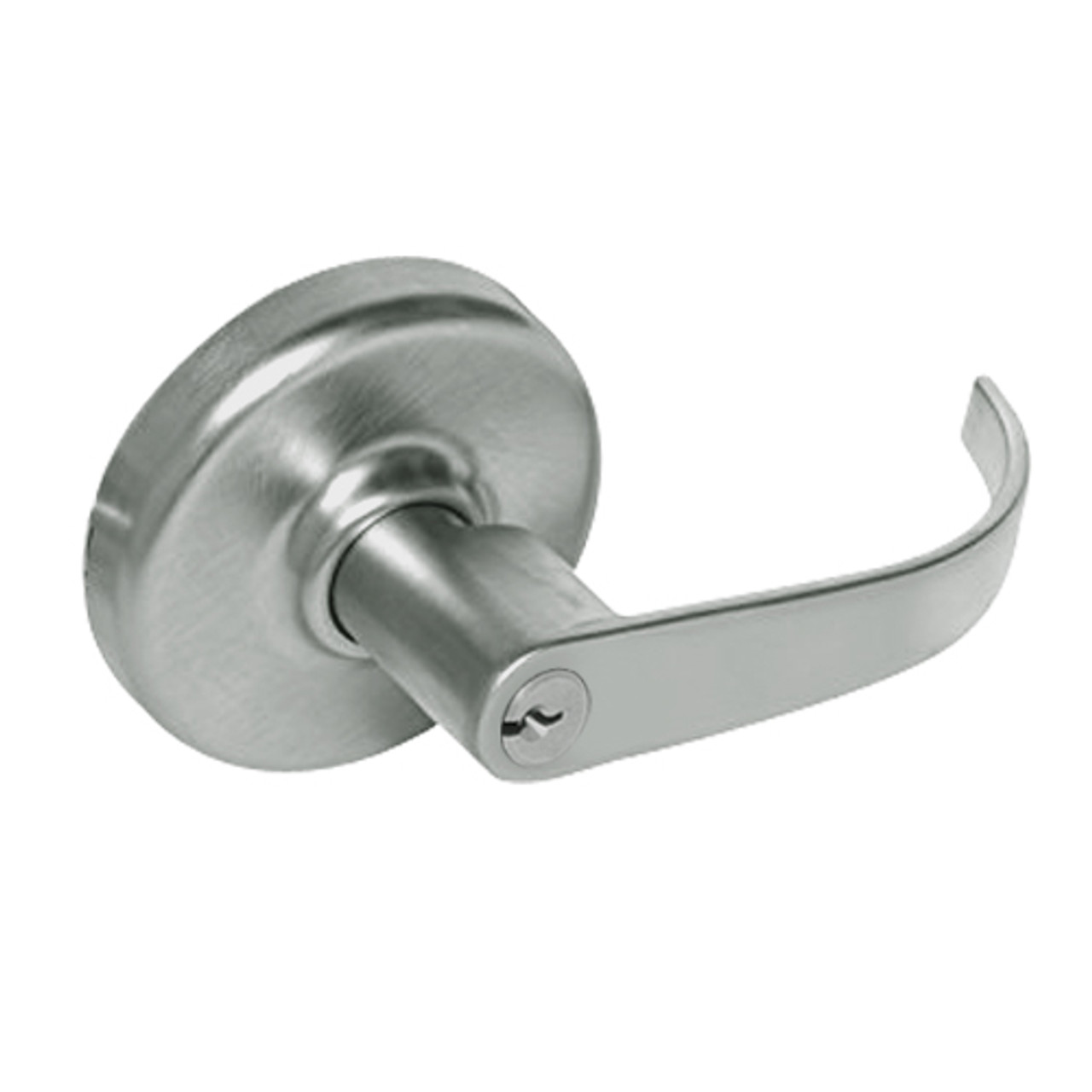 CL3352-PZD-619 Corbin CL3300 Series Extra Heavy Duty Classroom Intruder Cylindrical Locksets with Princeton Lever in Satin Nickel Plated Finish